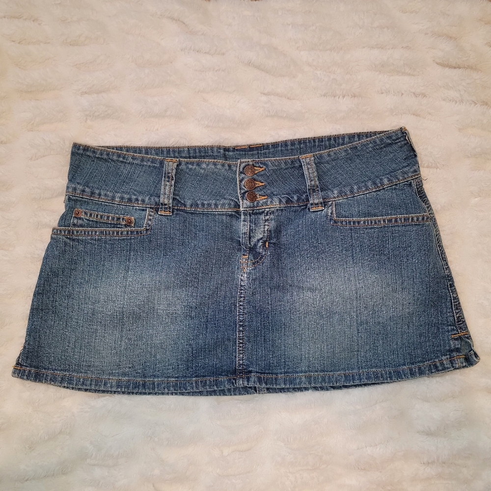Abercrombie & Fitch VINTAGE Denim Micro Mini Skirt